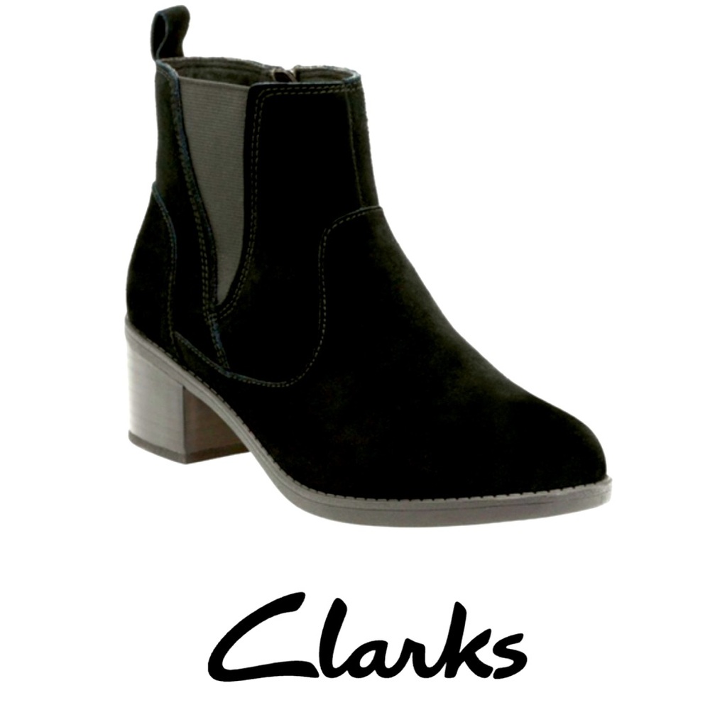 CLARK'S | NEVELLE BELL | SUEDE ANKLE BOOTS | SIZE 10